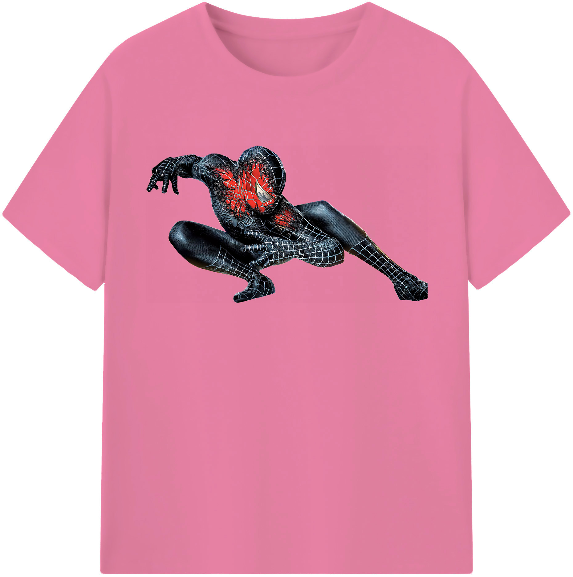 （画像用） Spider Man スパイダーマン 綿100％半袖Tシャツ（フロントプリント）